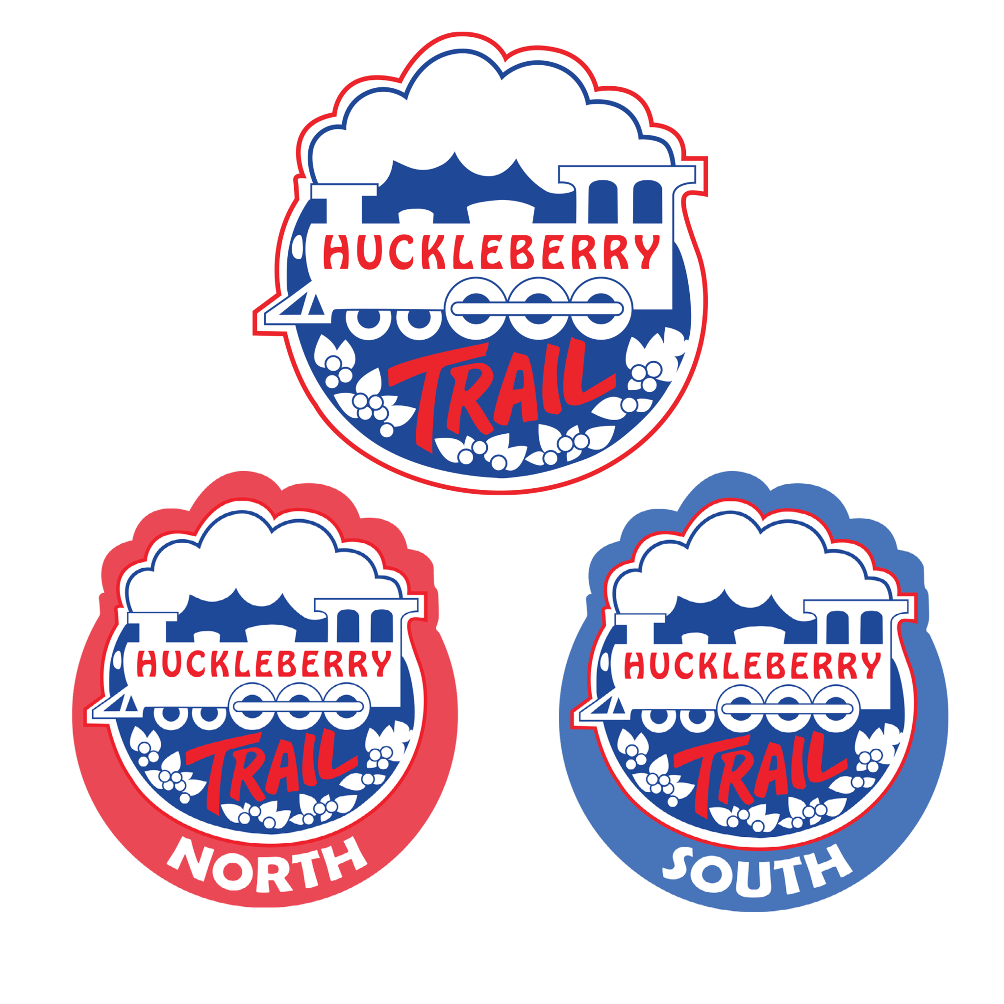 Huckleberry Trail Logo Cluster