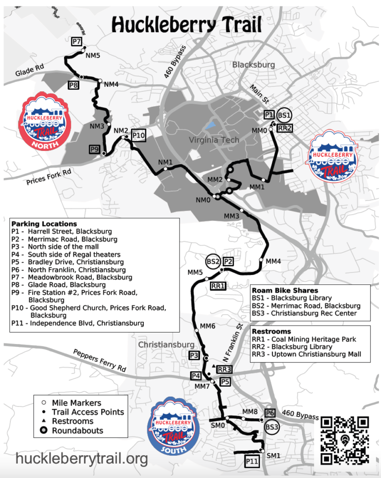 Huckleberry Trail Map