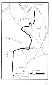 High-level map of trail from NRV Bicycle Assoc.